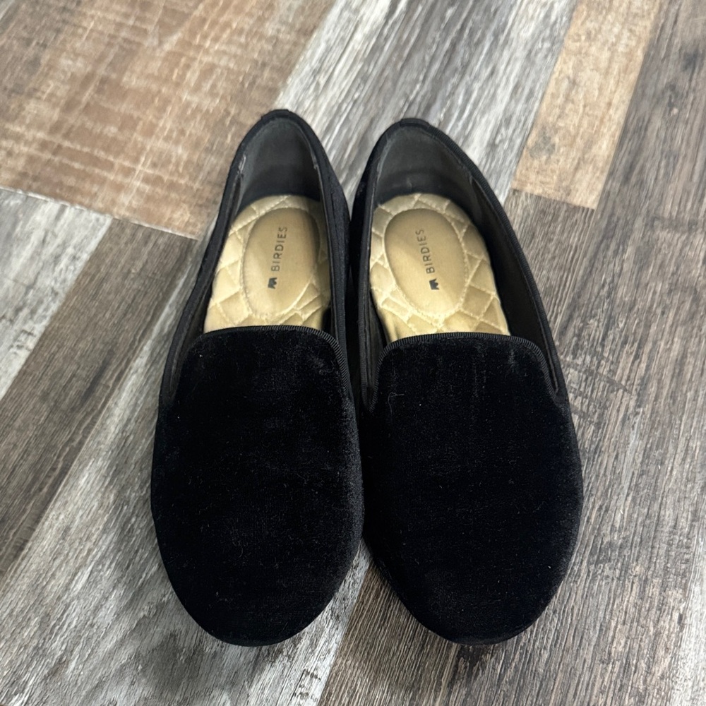 Birdies THE STARLING in Black Velvet, Sz 5.5